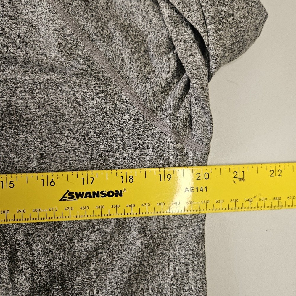 Rhone Mens Shirt Medium Reign Performance Long Sleeve Grey Heather Crew Neck - Picture 9 of 10